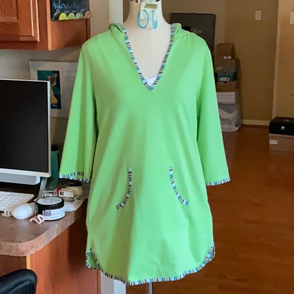 Eivissa Girl Bright Green Swim Coverup Size XL (14/16), NWT - Picture 3 of 15